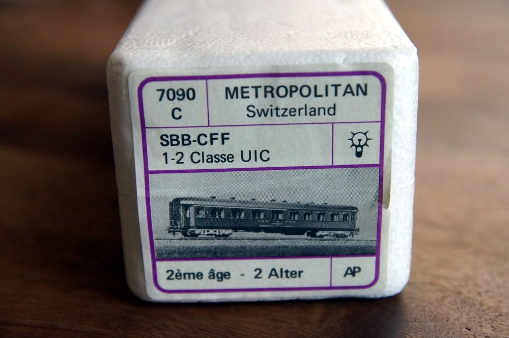 Metropolitan Modelleisenbahnen: Metrop/API 7090 C - SBB Personenwagen 1.-2. Klasse UIC – Gebraucht aus Schönenwerd von Steidi 2