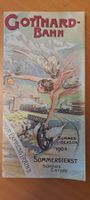 AntikerGotthard-Bahn Sommerdienst 1904 Fahrplan & Ansichten