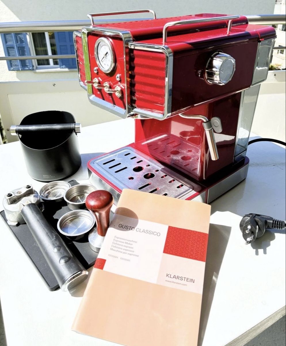 Macchine per caffè & Macchine per espresso: Klarstein Espressomaschine Gusto Classico - Rot Top! – Usato da Wettingen venduto da rog_fhz5 3