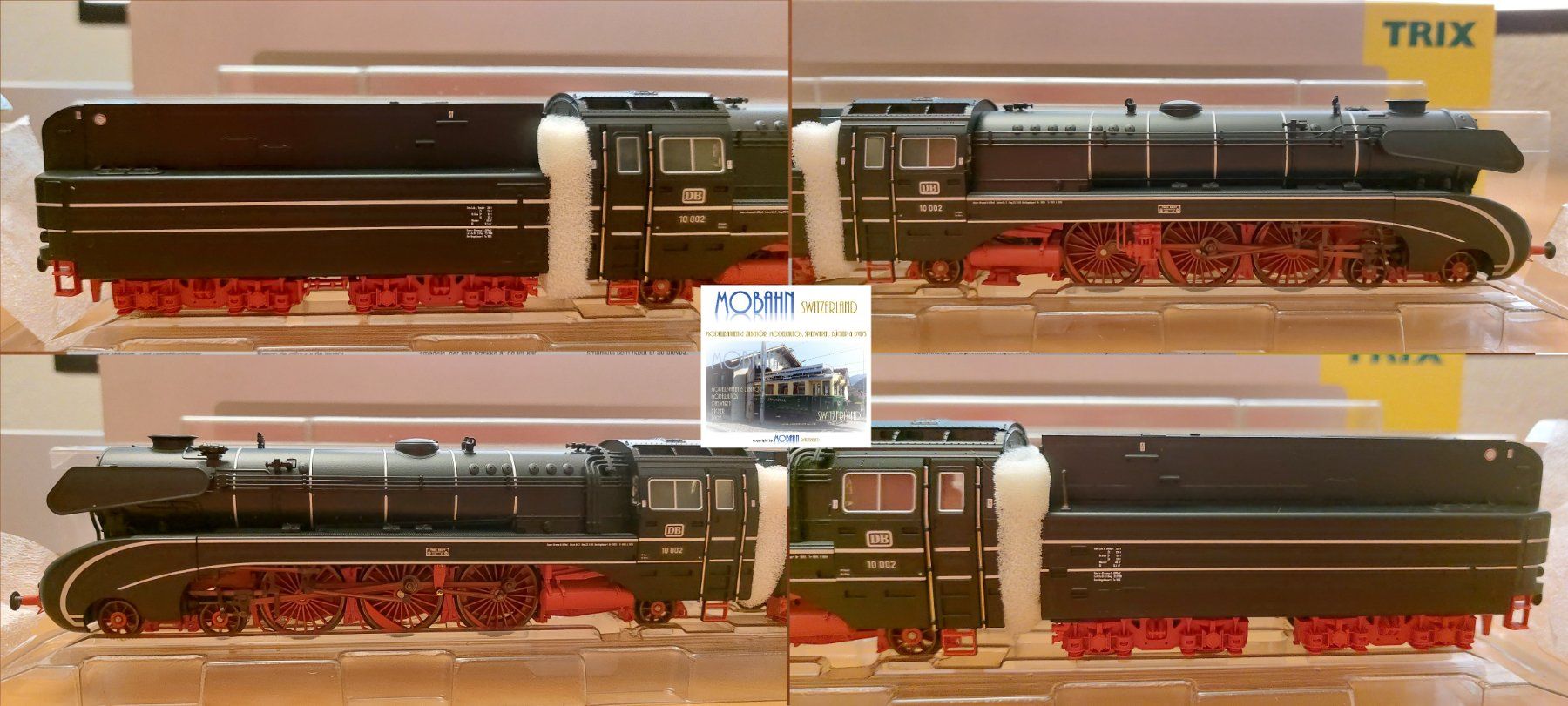 Trix Modelleisenbahnen: TRIX 22125 - Dampflok BR 10 Öl Pacific "schwarzer Schwan" DB – Neu und originalverpackt aus Rotkreuz von MOBAHN-1zu87 2