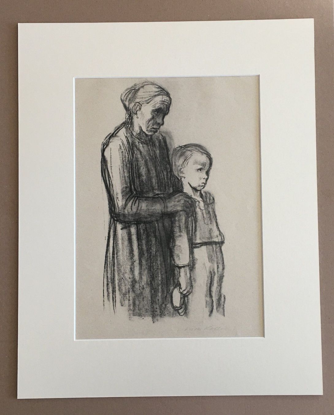 Grafica & Litografie: Käthe Kollwitz      "Kindergericht"     STRICHÄTZUNG – Usato da Nennigkofen venduto da juhit 1