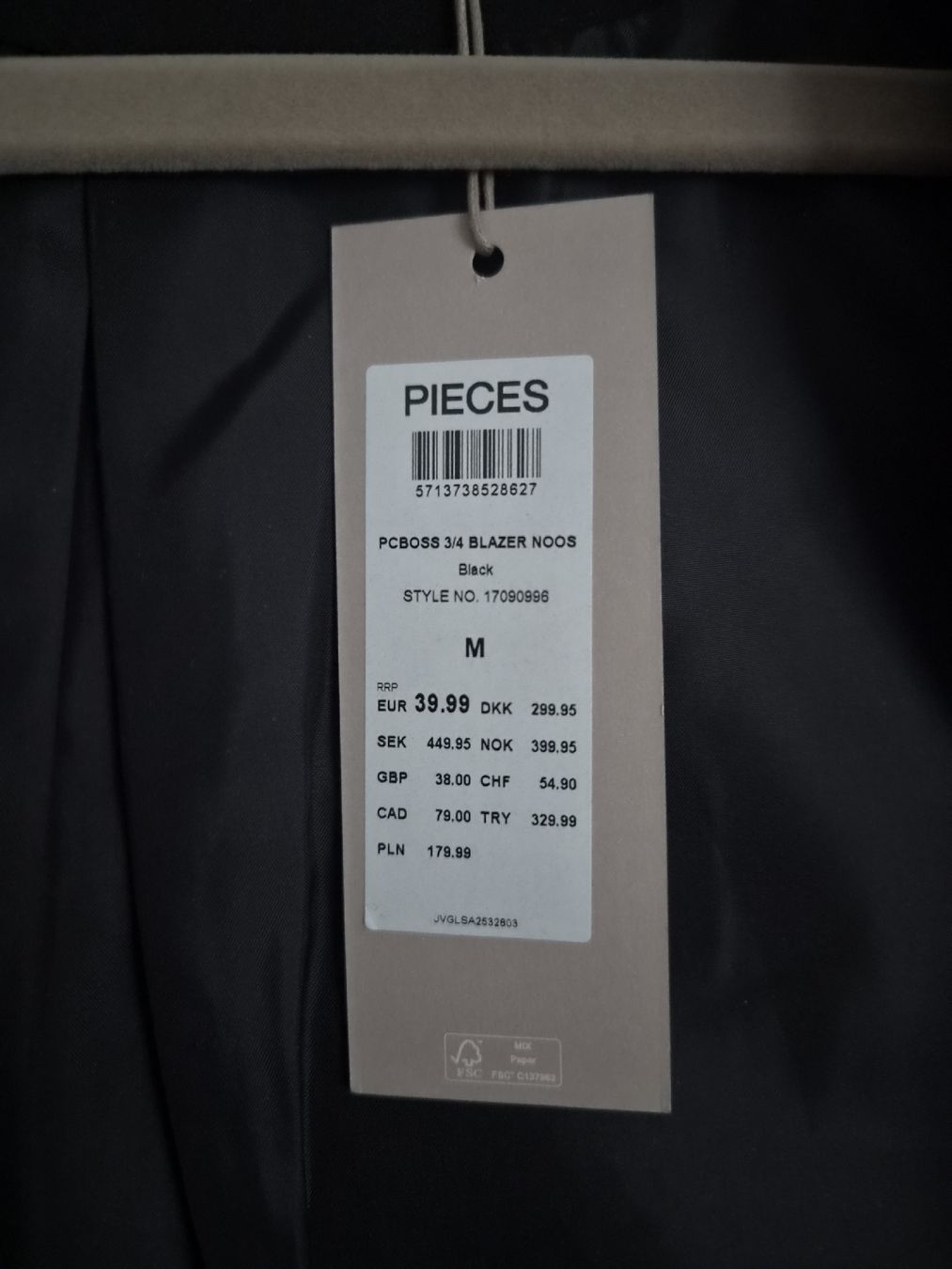 Pieces Giacche: Pieces schwarzer Blazer Gr M mit Etikett – Nuovo (secondo la descrizione) da Altishofen venduto da tammy05 4