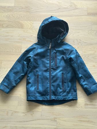 Kinder Softshelljacke blau kariert guter Zustand