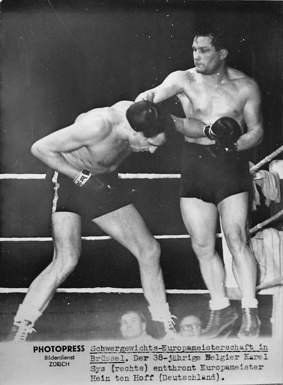 6x Original Pressefotos 1951/1952: Boxen Schwergewicht WM (Gebraucht ...