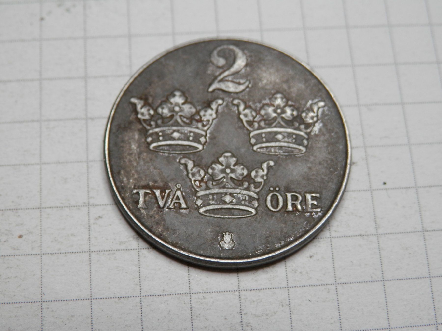 Tutti le monete: Schweden  2 Öre, 1950 Eisen /grau/ – Usato da Weiach venduto da weiach81 1