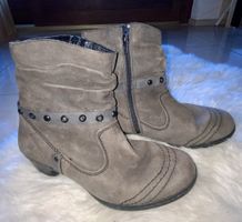 Rieker Boots, Graue gefütterte Winterstiefel, Grösse 38