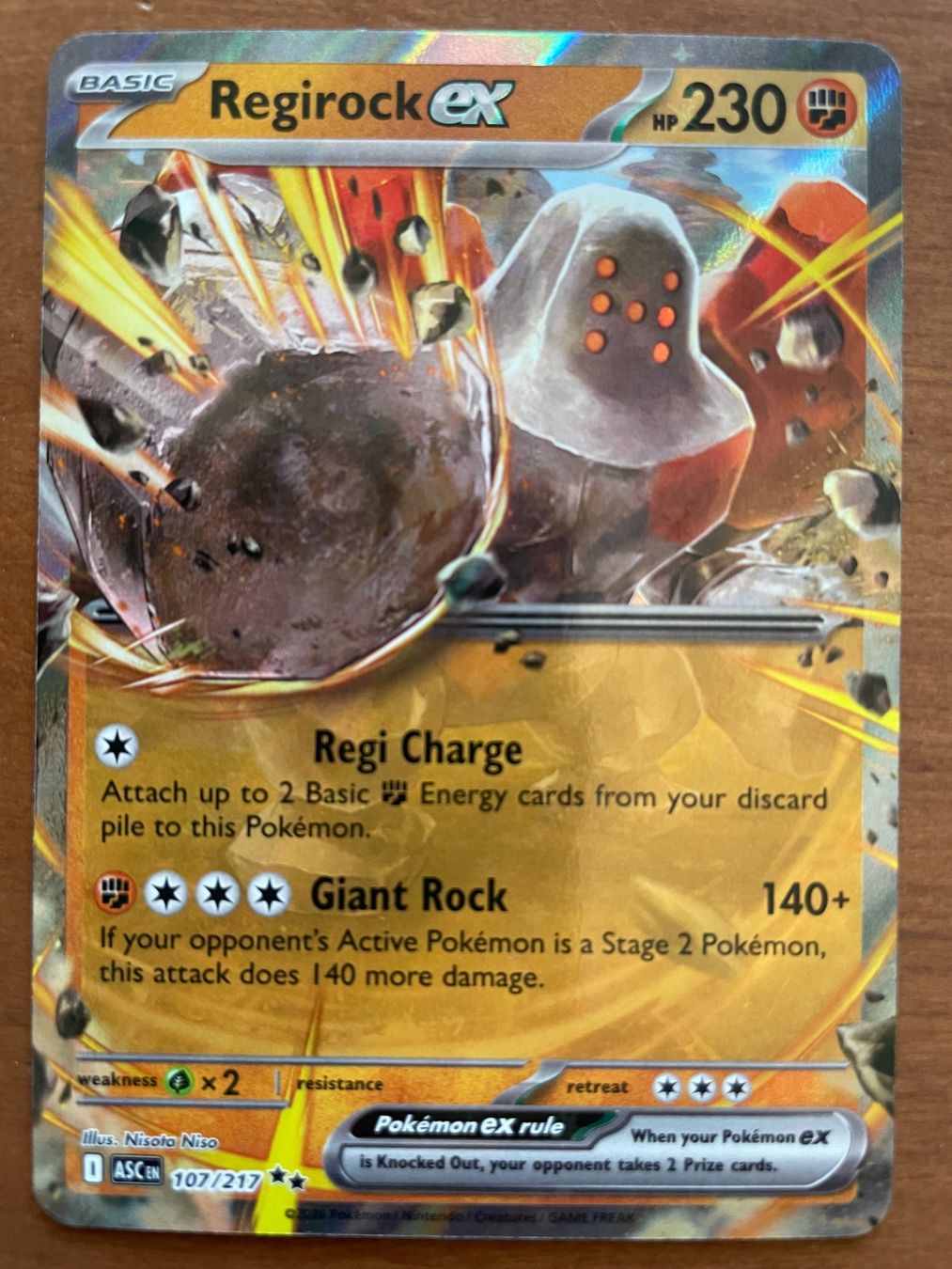 Pokémon Carte collezionabili: Pokemon Regirock eX (Versand gratis) – Nuovo (secondo la descrizione) da Chur venduto da Angerson