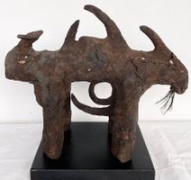 seltener alter Boli Wantie Büffel Bamana Mali 37 cm x 28 cm