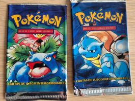 Base set Booster Wizards Blastoise Venusaur empty