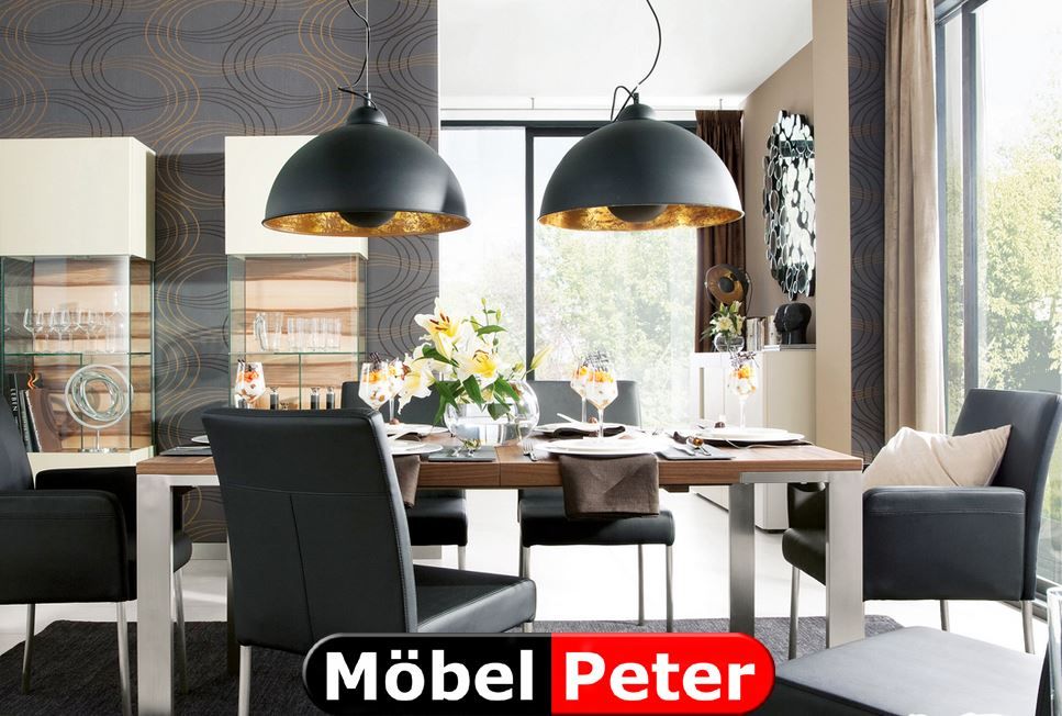 Lampen: Deckenleuchte, Lampe  gold schwarz – Neu und originalverpackt aus Kölliken von Peter-Moebel