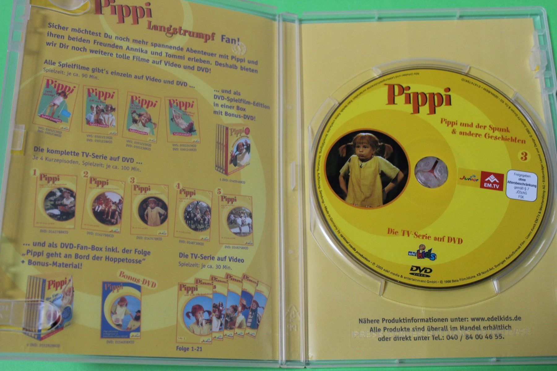 Alle DVDs: PIPPI UND DER SPUNK DVD!!!!!!!!!!!!!!!!! – Gebraucht aus Tübach von JamesStone 3