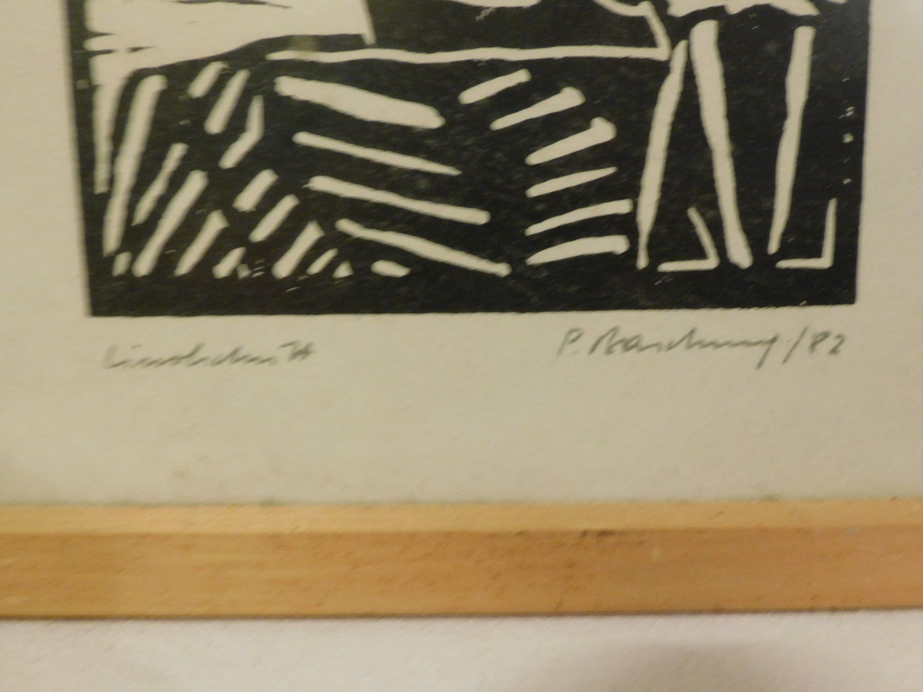 Xilografie: 2 X Holzschnittbilder im Rahmen von 1982 – Usato da sursee venduto da trilli-tralli 2