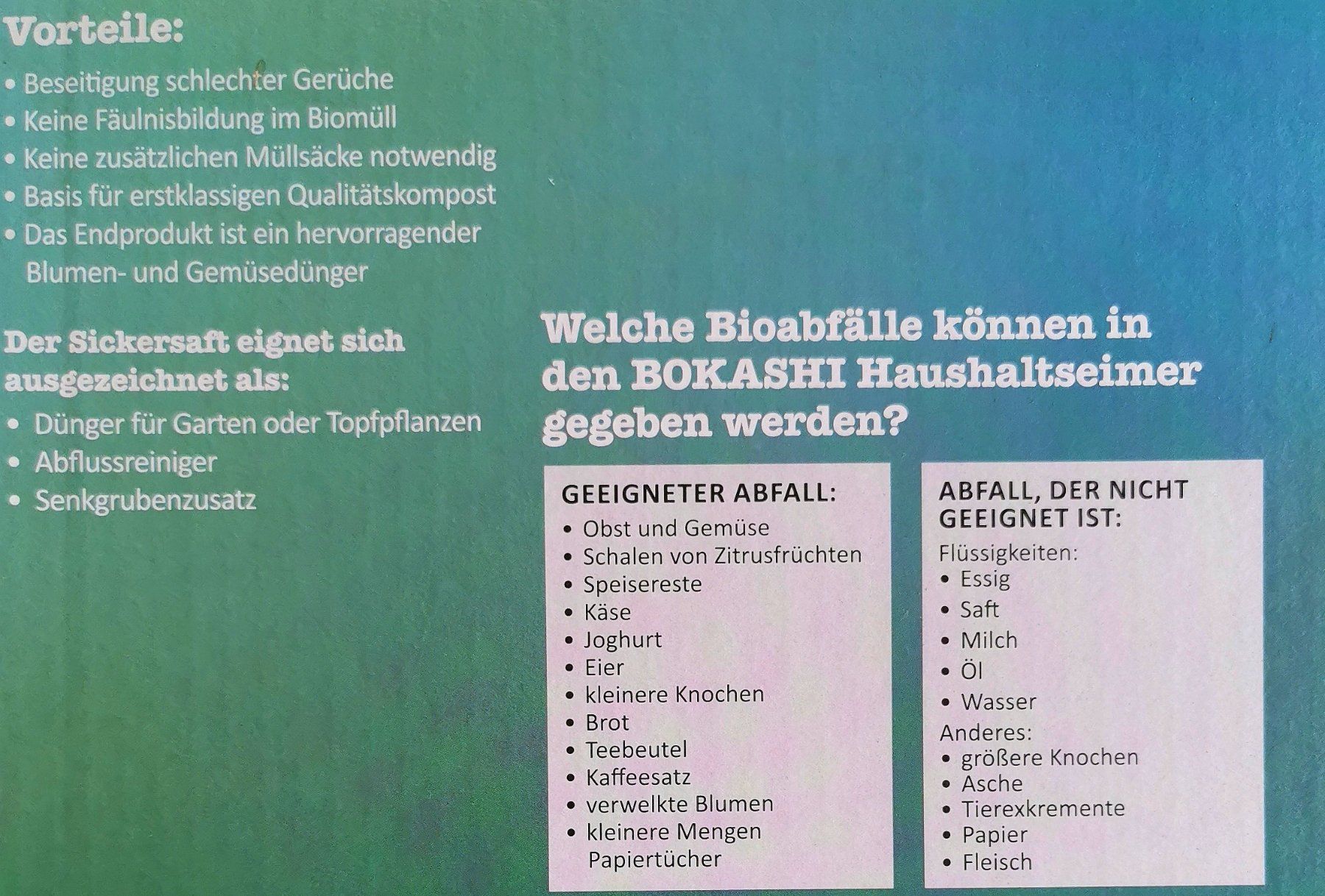 Box contenitori: Bokashi Eimer Set, Skaza ORGANKO mit Terra Preta Bokashi – Usato da Kreuzlingen venduto da Mietze_34 3
