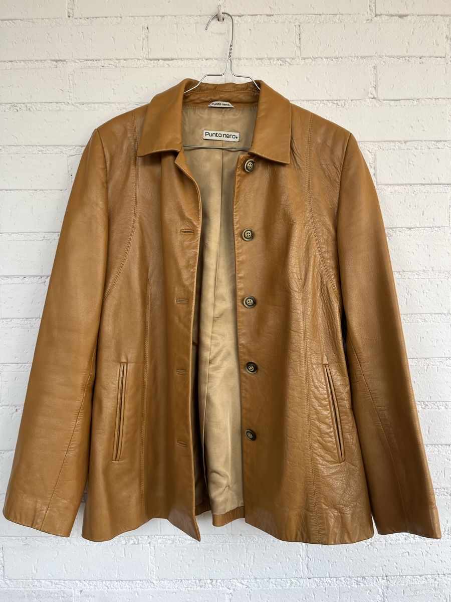 Vestes: Vintage Punto Nero - Leder Mantel – D'occasion à Embrach par hexslog00