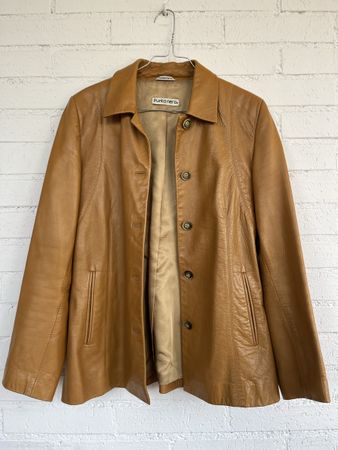 Vintage Punto Nero - Leder Mantel