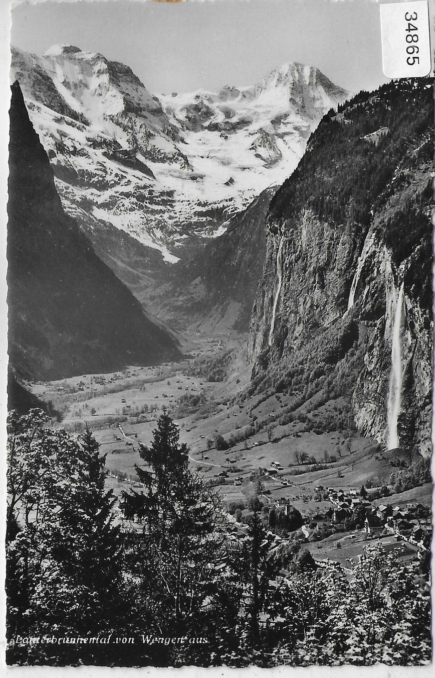 Cartoline postali: Lauterbrunnental von Wengen aus – Usato da Ettingen venduto da Kartenplanet