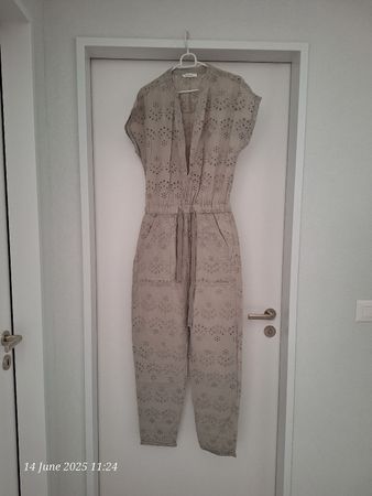 Promod Women's Beige Jumpsuit, Size Small - Perfect Summer!
