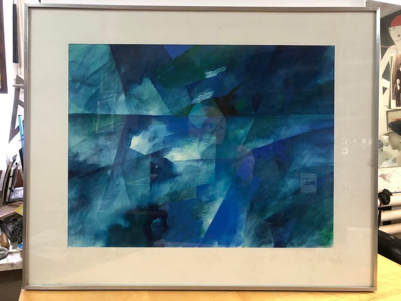 Gemälde: Fred Bauer 1983 Tempera Bild – Gebraucht aus zuerich von Thorleif_Tvricvm