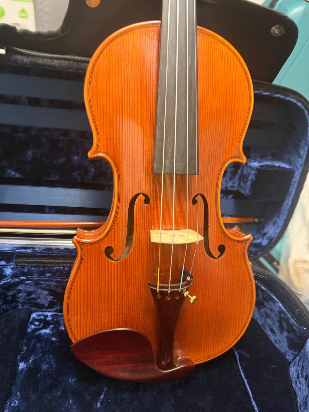 Strumenti musicali: 4/4 Geige/Violine, Strad-Form, inkl. Koffer & Bogen – Usato da Bülach venduto da sportslab02
