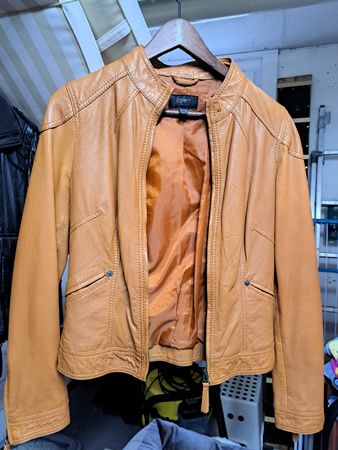 Esprit Lederjacke hellbraun, Grösse 36, sehr weich
