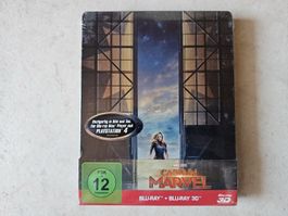 Captain Marvel  -  Bluray 3D Steelbook Edition / Fabrikneu