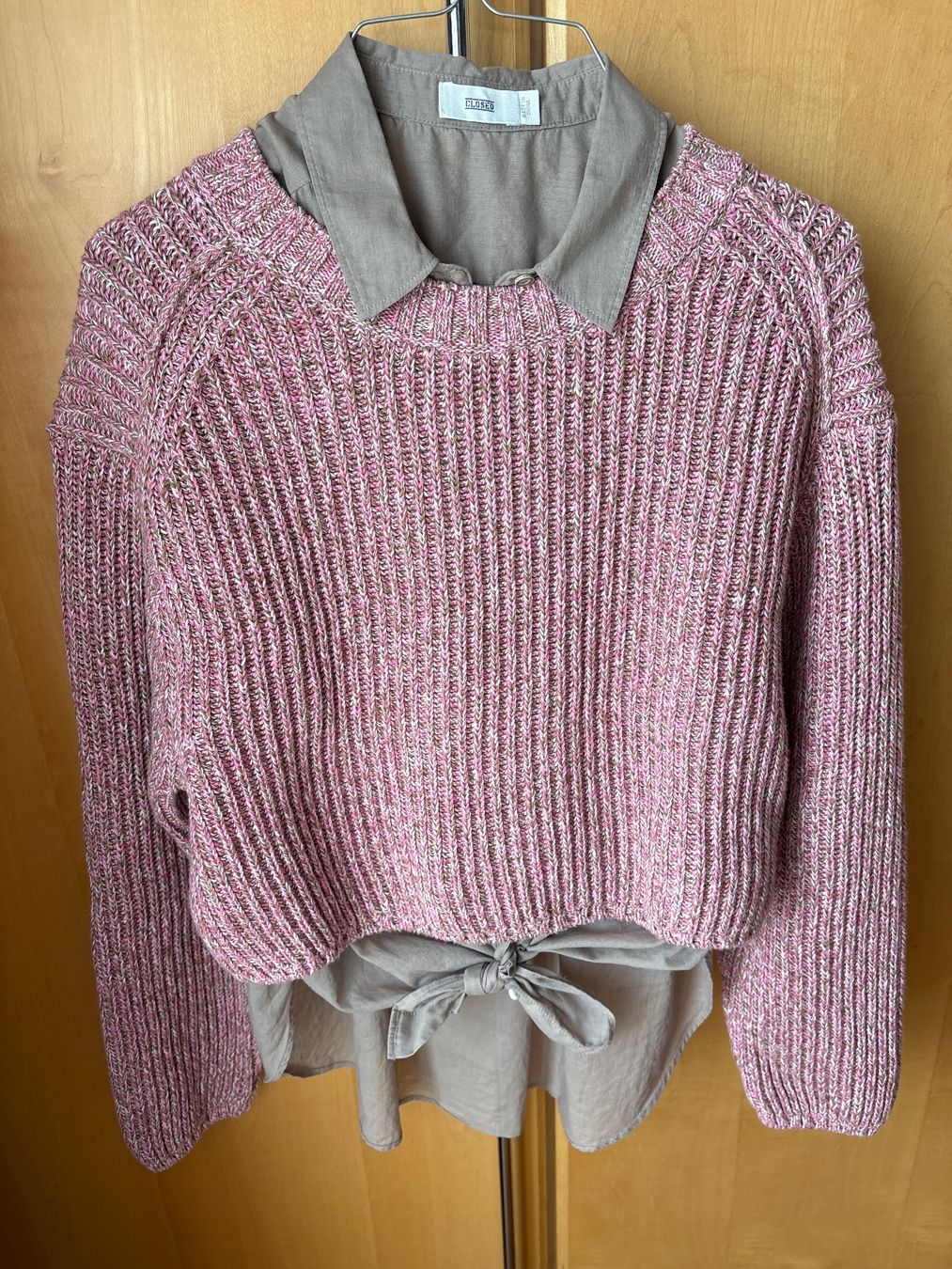 Closed Maglioni & Felpe: Closed Baumwolle Pullover rosa m Kurzarm-Bluse XS/S – Usato da Richterswil venduto da ZueriLake2 3