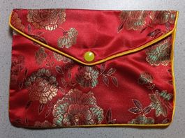 China Seiden Schmuck Tasche ca. 16x11,5cm