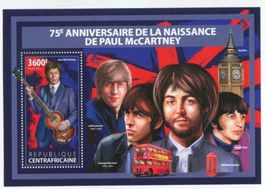 Block "The Beatles. Paul McCartney". Zentralafrikanische Rep