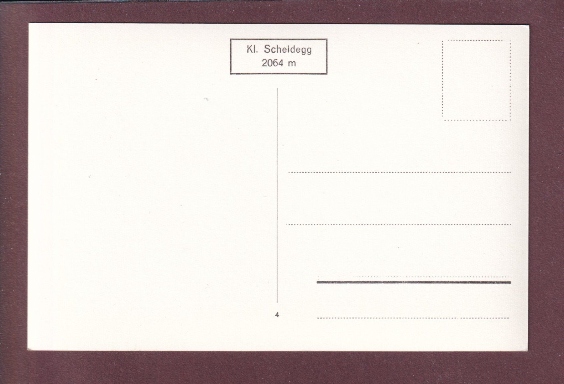 Cartoline postali: KLEINE SCHEIDEGG - Bahn - Wetterhorn – Usato da Pully venduto da nicecards 1