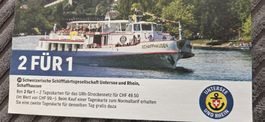 2 für 1: Tageskarte Untersee & Rhein, gueltig bis 2026
