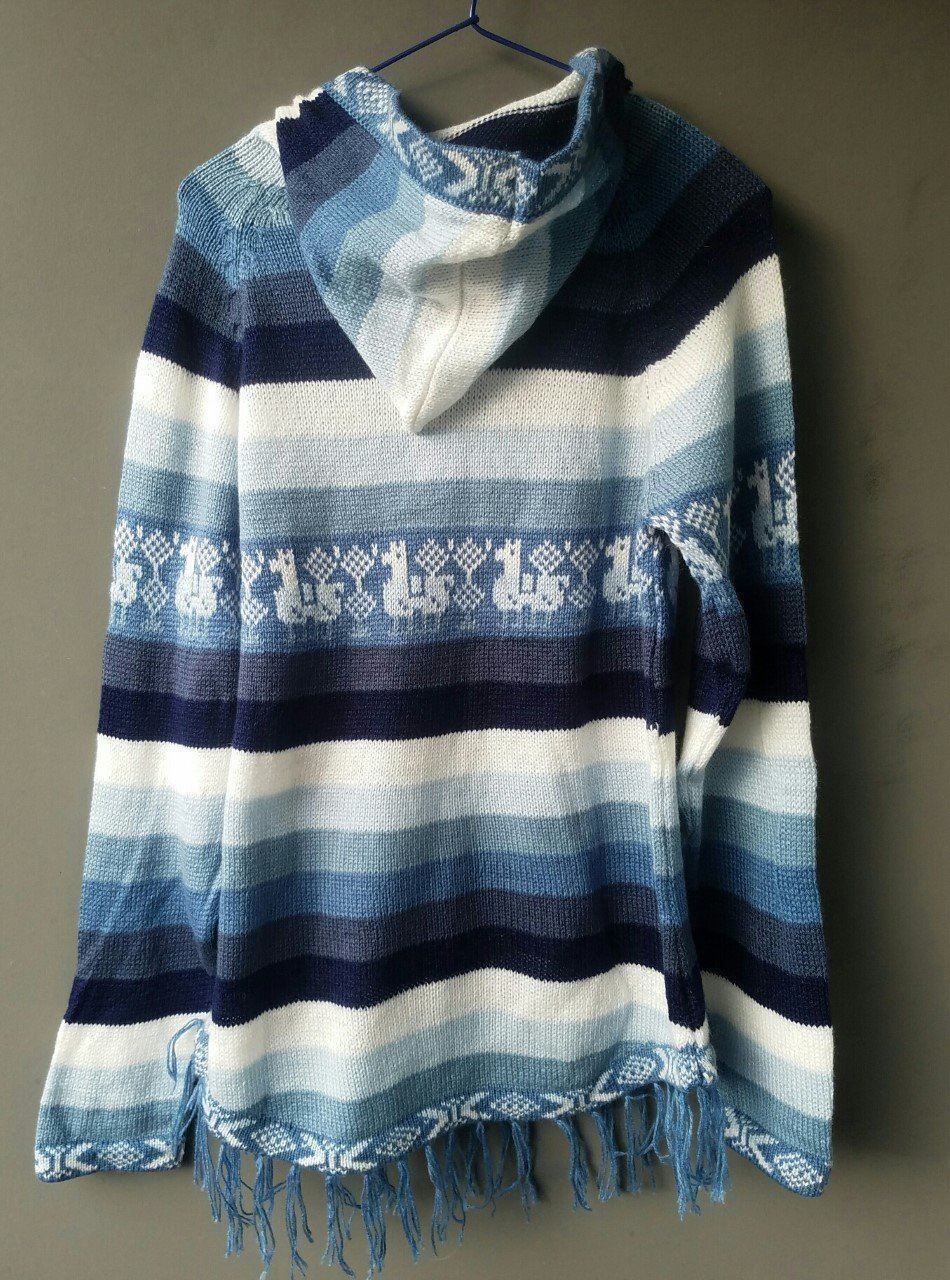 Giacche: Alpaca Poncho Strickjacke Pulli Gr.38-40, Neu!! – Nuovo (secondo la descrizione) da Lima- Peru venduto da Alpaka-Haus 5