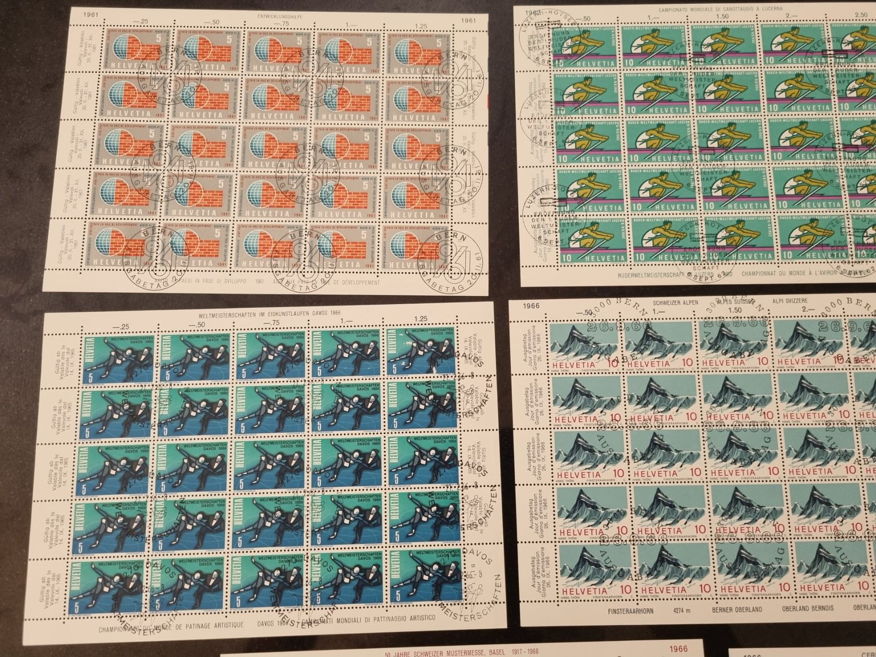 Tutti i francobolli: 11 Bogen mit Ersttag Stempel ab 1958 – Usato da Gümligen venduto da Geniusbuy 3