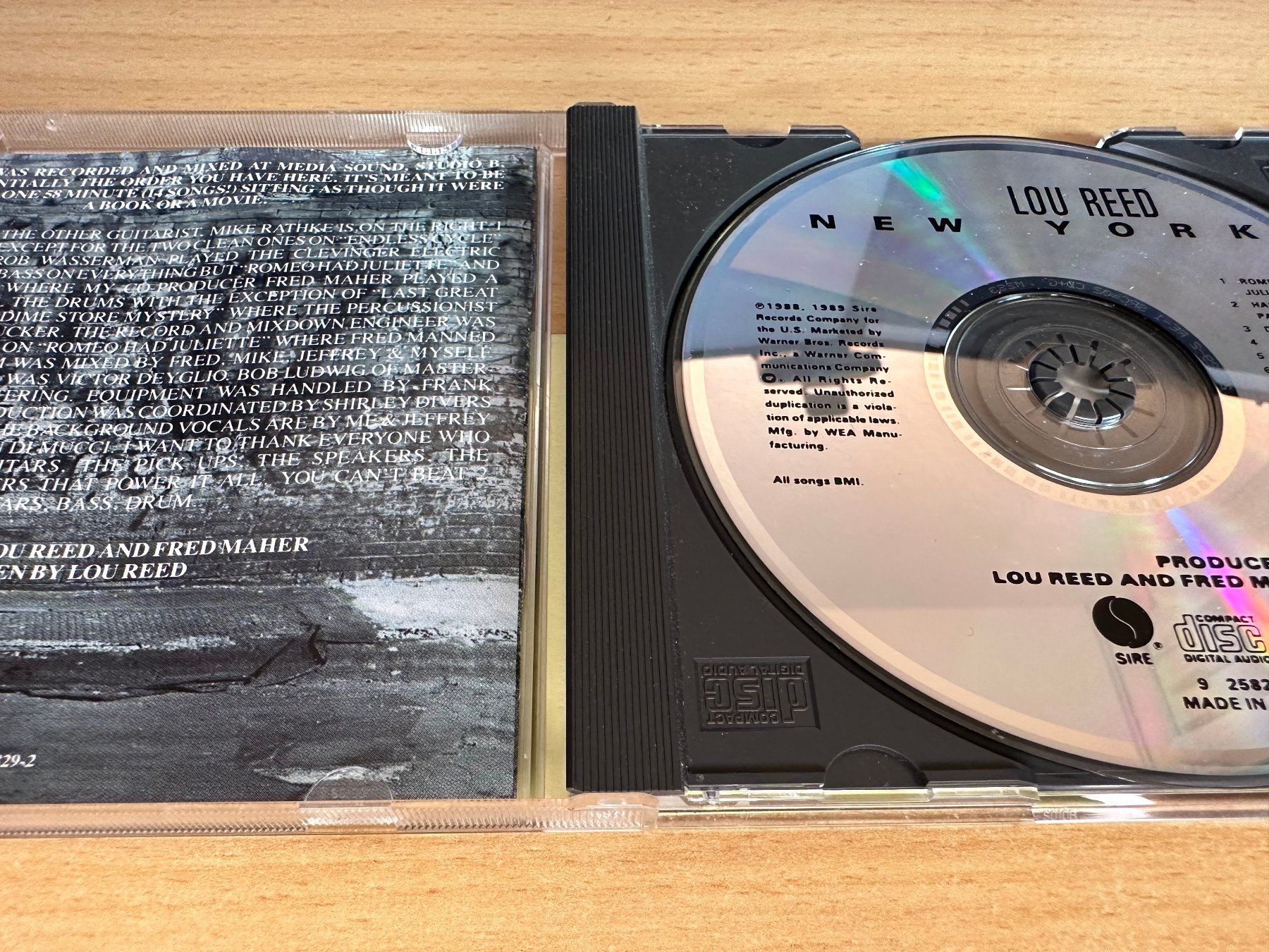 CDs: Lou Reed – New York – Gebraucht aus Rikon im Tösstal von Alpenmutz 2