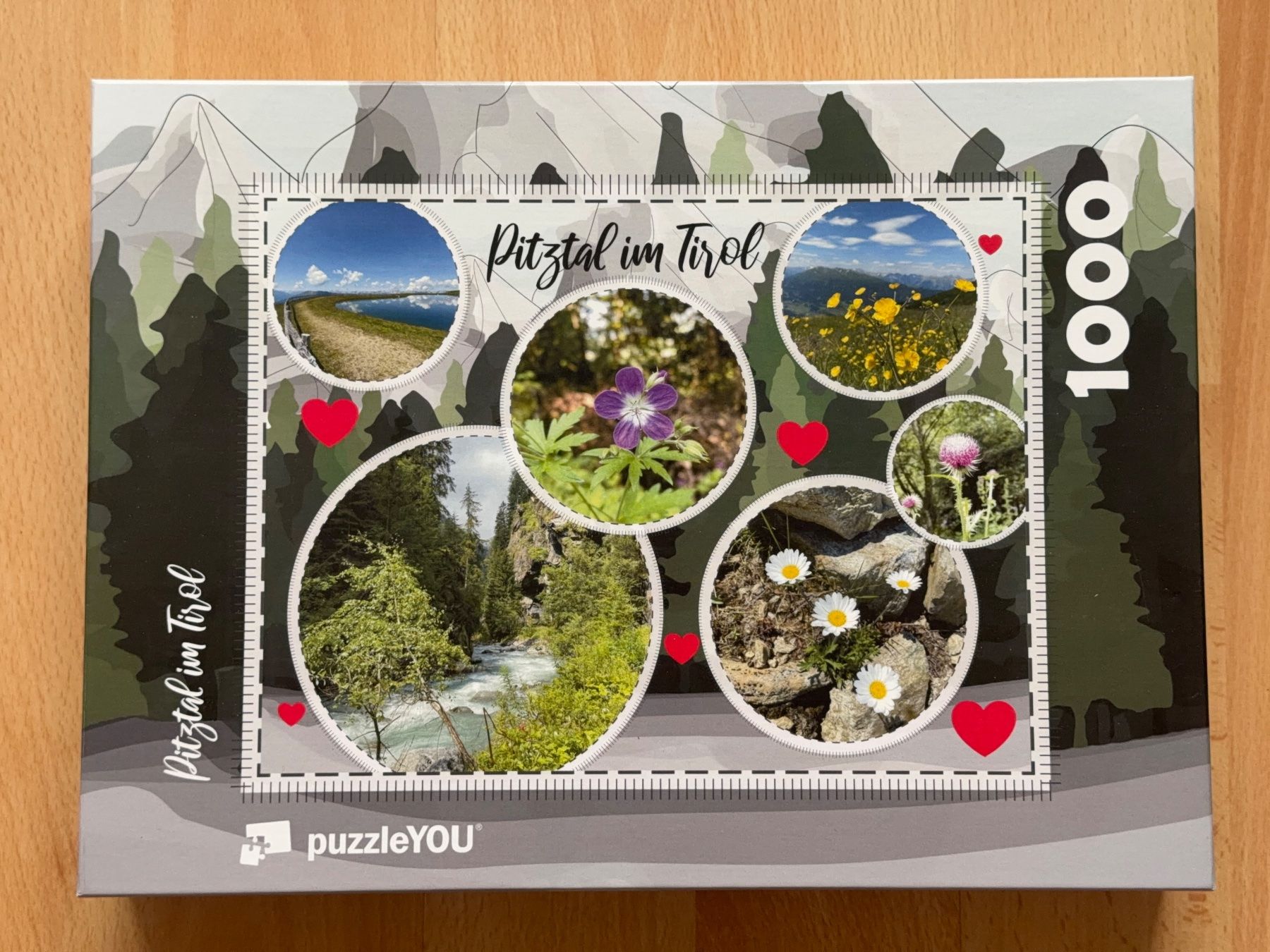 Puzzles: Puzzle "Pitztal im Tirol" 1000 Teile – Gebraucht aus Kriegstetten von Cns0