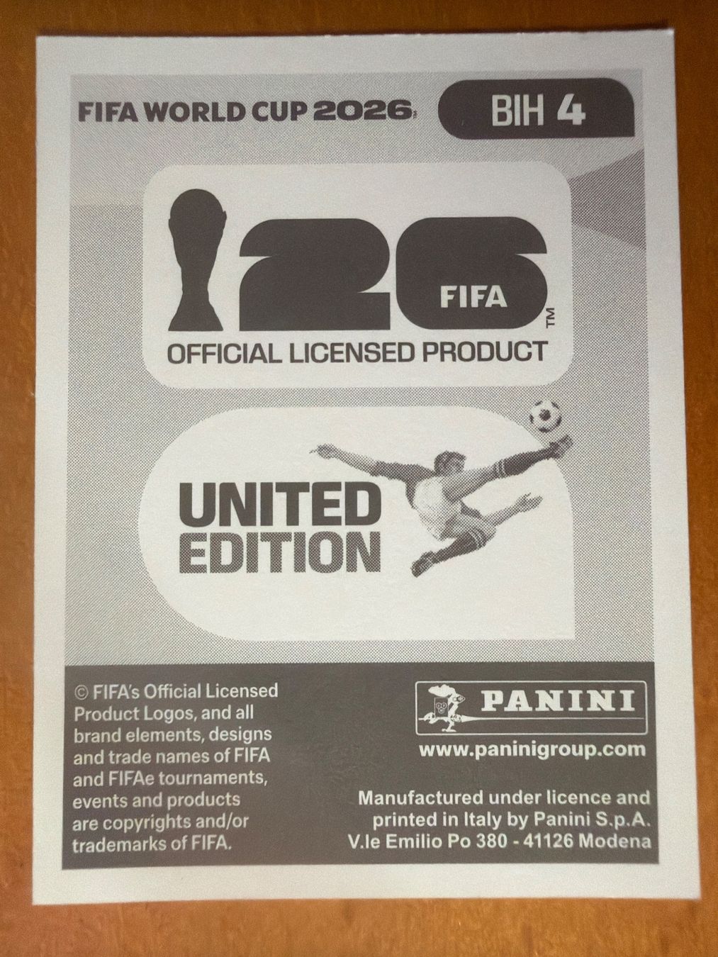 Panini Sammelbilder & Trading cards: Panini BIH4 – Neu (gemäss Beschreibung) aus Susten von Rechnun 1