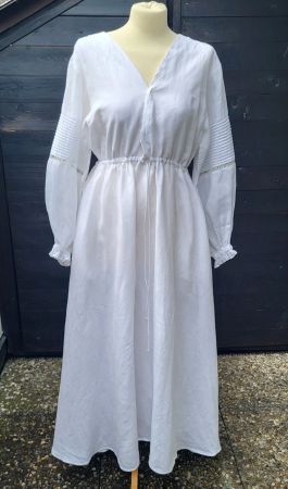 Robe blanche en coton