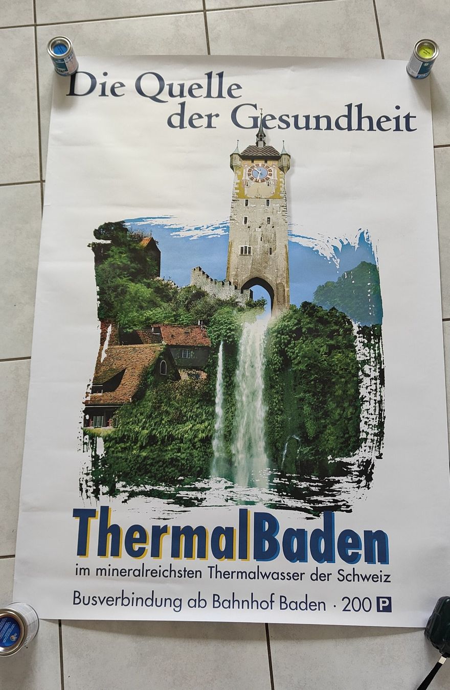Foto & Immagini: Plakat Poster Thermalbad Baden – Usato da Zürich venduto da castraregina