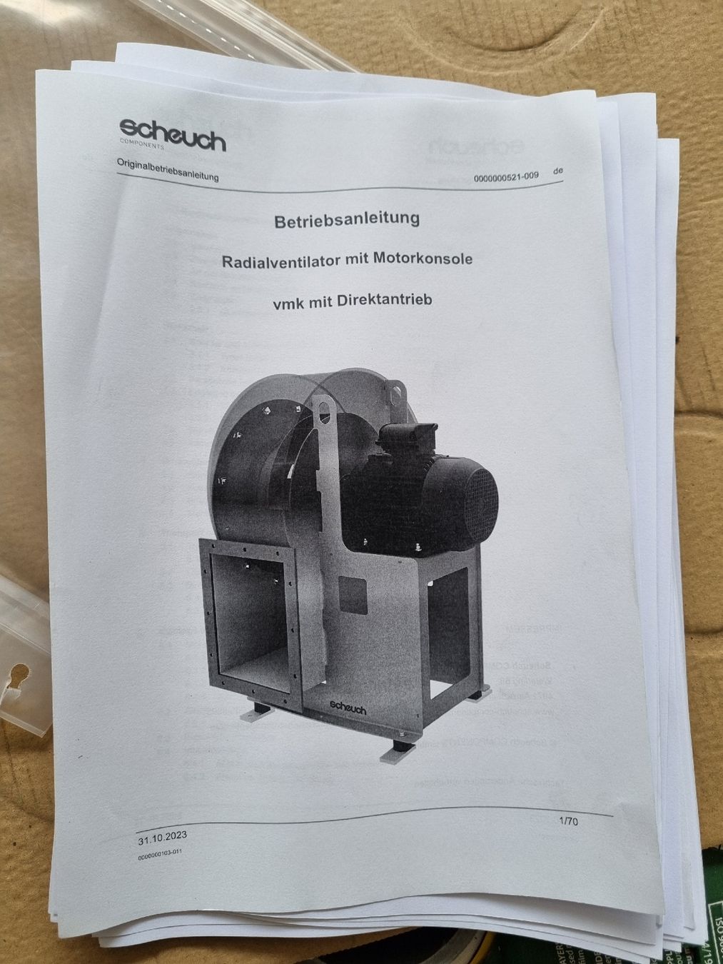 Ventilatoren: Radialventilator mit Motorkonsole – Neu und originalverpackt aus Ormalingen von Dada048 4