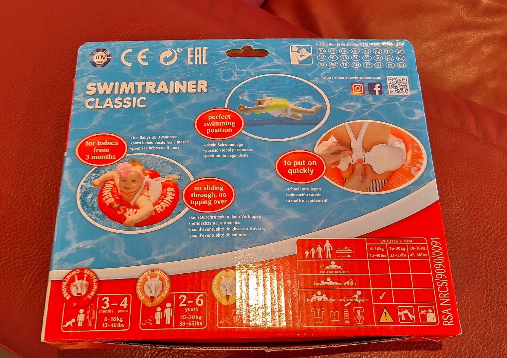 Schwimmringe: Schwimmtrainer Freds Swim Academy Classic, 3-48 Monate – Gebraucht aus Oberägeri von Runningiceman 1