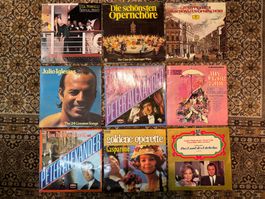 Verschiedene Schallplatten, Klassik, Operette, Schlager