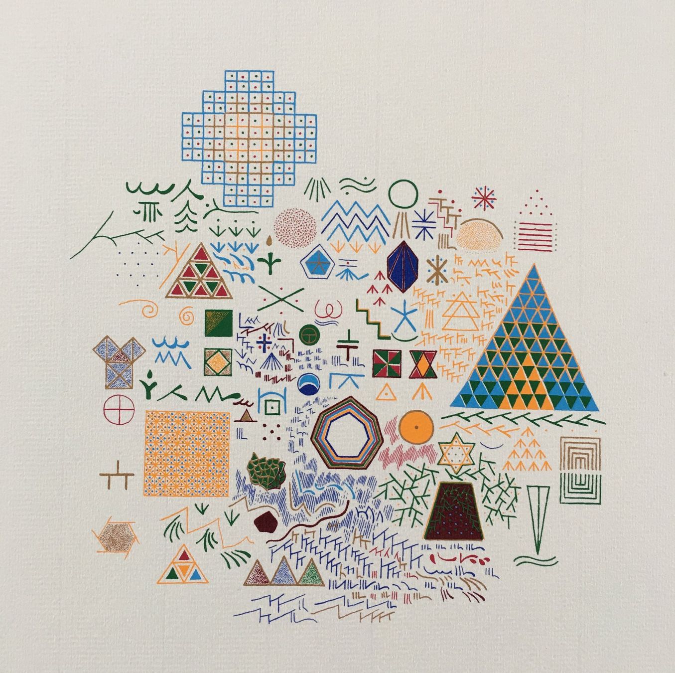 Grafica & Litografie: Yves Galgon "Kompositionen " 2 FARBSIEBDRUCKE – Usato da Nennigkofen venduto da Schamane75
