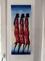 Afrikanisches Bild Maasai Frauen – 70 × 28 cm