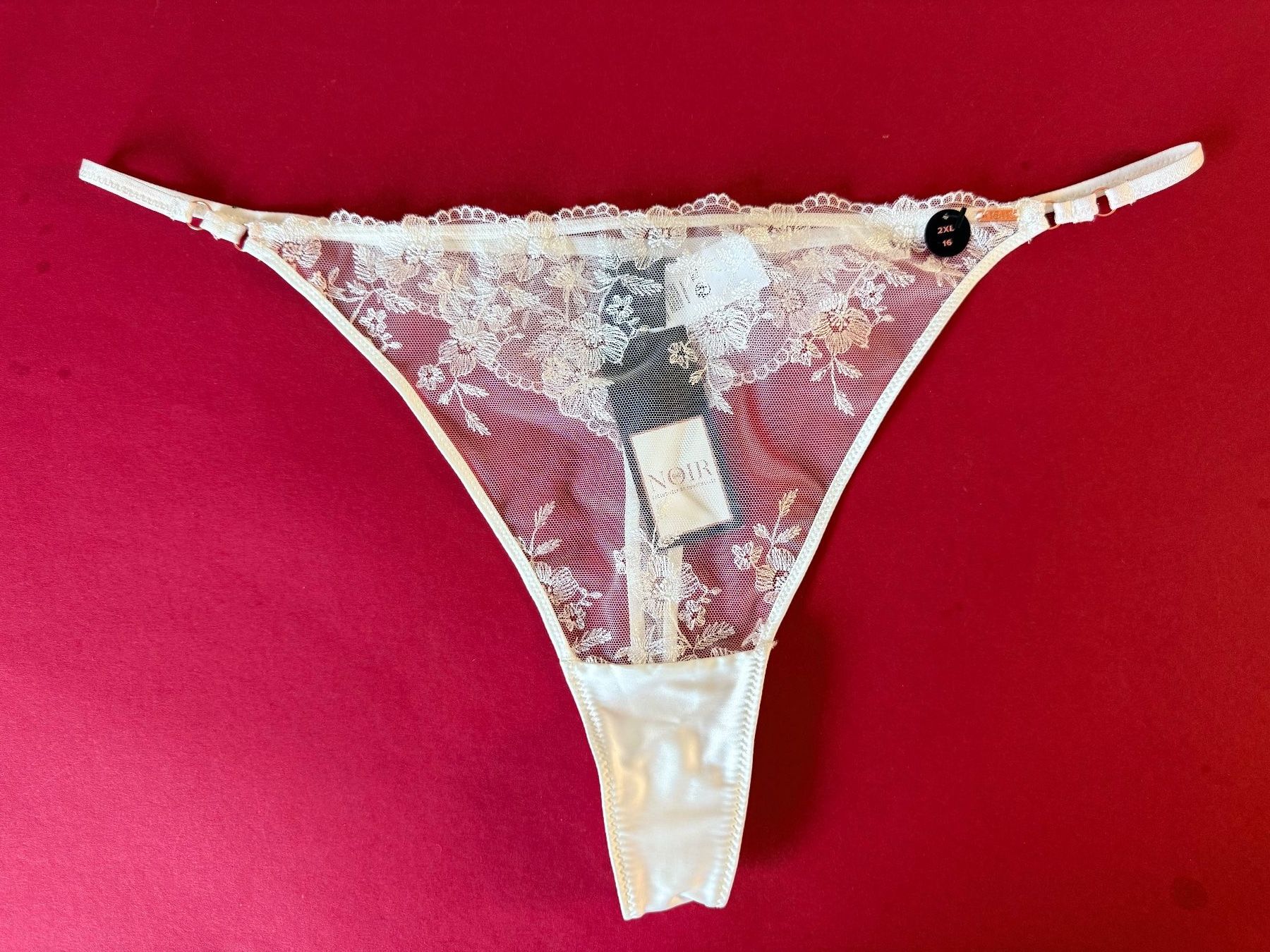 Hunkemöller Altra biancheria intima: HUNKEMÖLLER, String STEPH, Grösse XXL, Farbe Weiss – Nuovo e nell'imballaggio originale da Rudolfstetten venduto da gst_g7xl