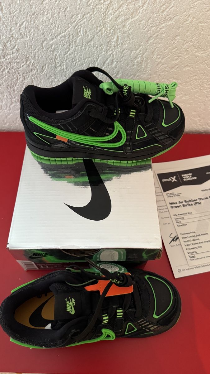 Scarpe da uomo: Nike Rubber Dunk off-white kids 11C sneakers air max – Usato da Belprahon venduto da Rob_ain 4
