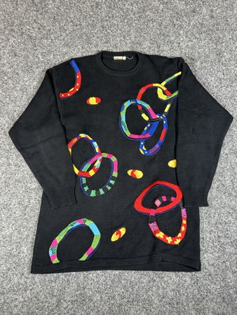 1990 pullover cotton multicolored 