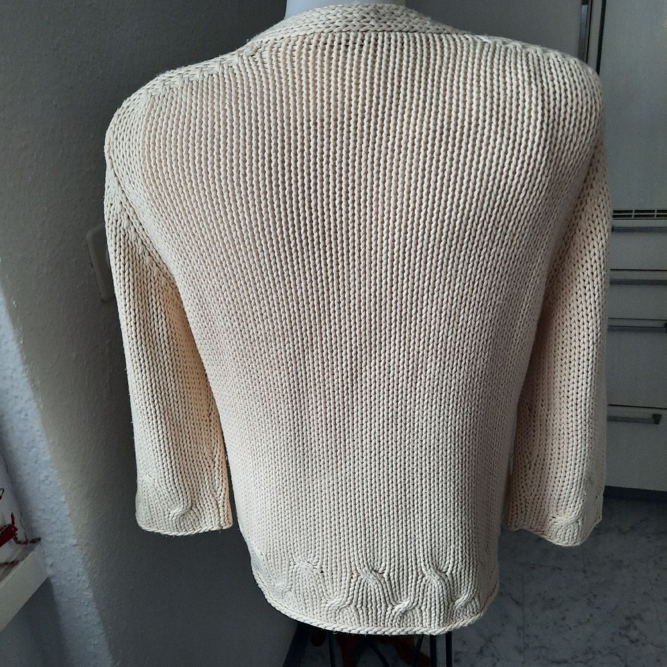 Luisa Cerano Jacken: Strickjacke Luisa Cerano Gr. 36 beige Baumwolle. – Gebraucht aus Hinwil von Wuschi40 3
