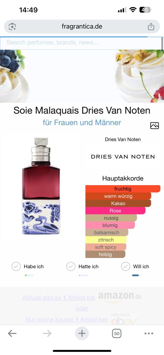 Parfum & Eau de Toilette: Dries van Noten Soie Malaquais,2 ml – Gebraucht aus Sursee von nst_czk2 1