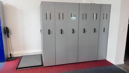 Lista Schieberegal System Metall grau, 6 Elemente