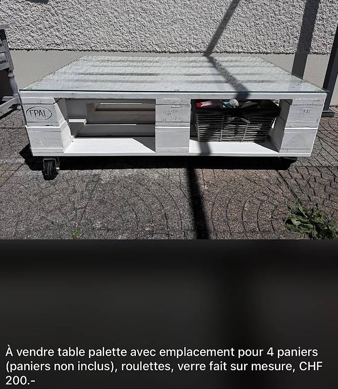 Tavoli: Table palettes  – Usato da Les Genevez JU venduto da meg14