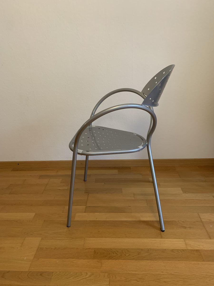 Interio Stühle: 4 moderne Gartenstühle aus Metall – Neu (gemäss Beschreibung) aus Zürich von Larixx 1